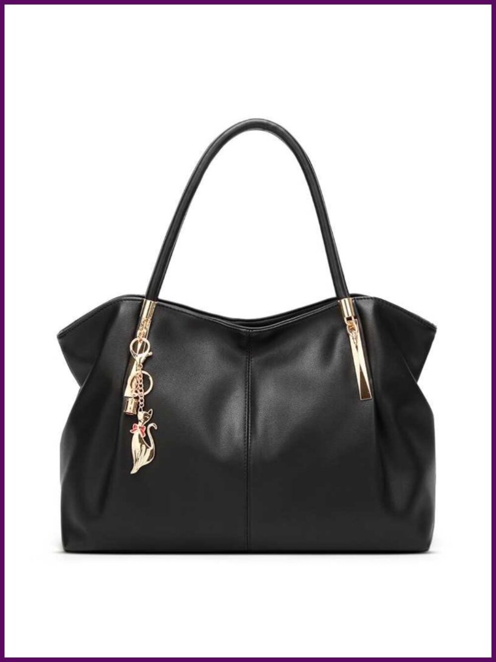 Large Capacity Chic Minimalist Tote Bag Shoulder Crossbody Purse Multi-Function